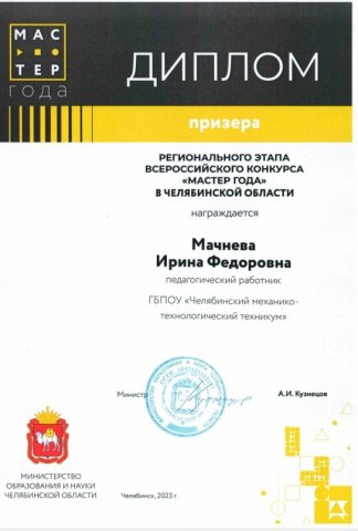 Мастер года 2023 
