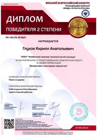 VIII Всероссийский конкурс Таланты России