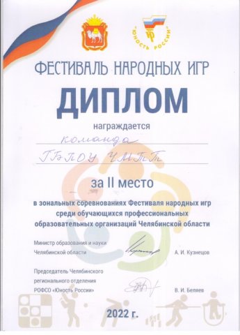 Фестиваль народных игр 